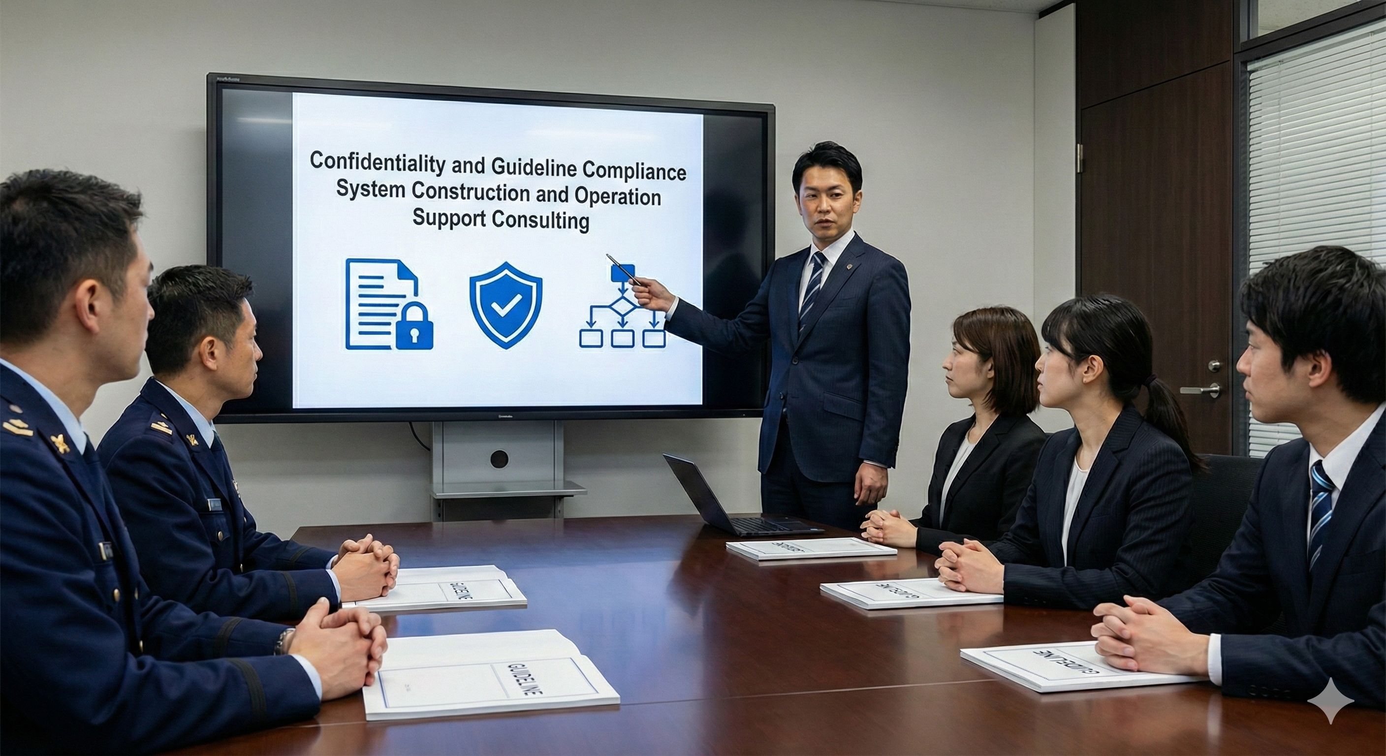 秘密保全特約条項及びガイドライン適合のための体制構築支援・運用支援コンサルティング